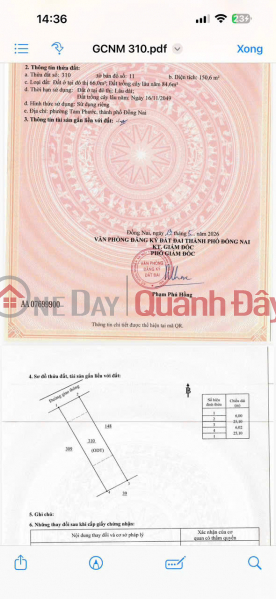 HÓT ĐẤT ĐẸP – GIÁ TỐT- CHÍNH CHỦ BÁN 5 LÔ ĐẤT LIỀN KỀ Tại Phường Tam Phước, TP Biên Hòa, Đồng Nai Việt Nam | Bán, đ 1,18 tỷ