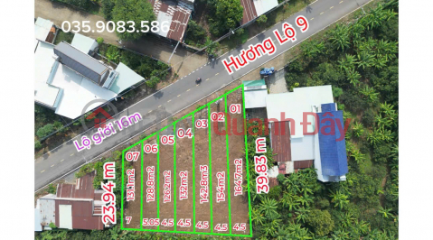 OPEN FOR SALE 50 plots of land with street frontage near Buu Long Tourist Area F0 price before investment only 499 million _0