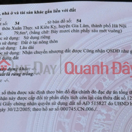 HOT HOT! URGENT SALE OF A POTENTIAL PLOT OF LAND in Gia Lam District, Hanoi. _0