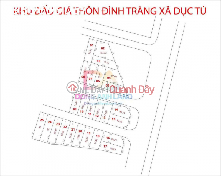 Property Search Vietnam | OneDay | Residential, Sales Listings, Selling 70m2 of land at auction in Dinh Trang, Duc Tu, Dong Anh, price 5.X billion