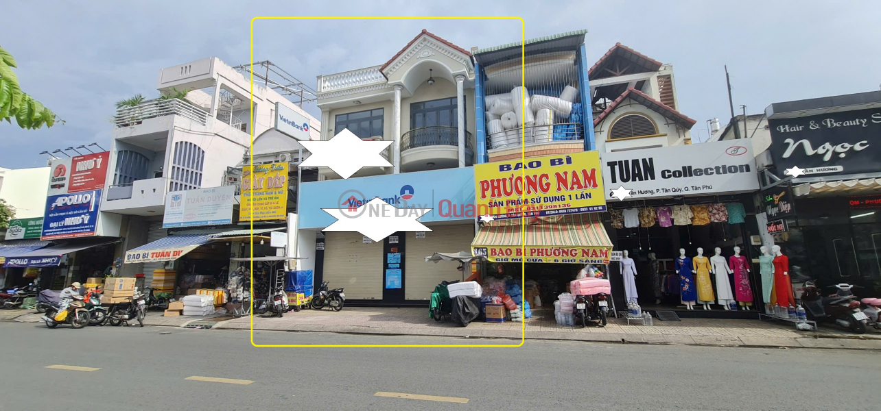 đ 79 triệu/ tháng Cho thuê nhà Mặt tiền NGAY CHỢ Tân Hương 144m², 2 Lầu- NGANG 8M