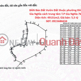 BÁN Bán Đất Vườn Đất thuộc phường Đông Gia Nghĩa cách trung tâm T.P Gia Nghĩa 7km _0