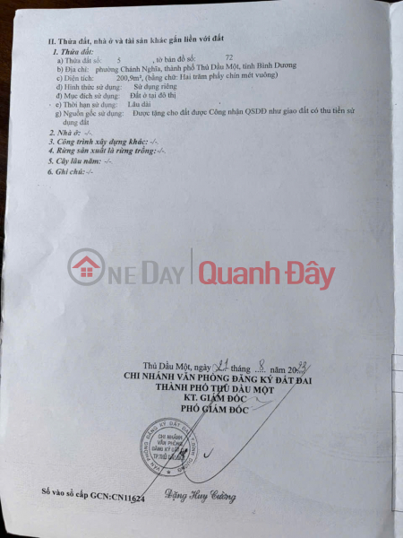 NHÀ CHÍNH CHỦ- GIÁ TỐT CẦN BÁN NHANH CĂN NHÀ VỊ TRÍ ĐẸP tại Thành phố Thủ Dầu Một, tỉnh Bình Dương, Việt Nam Bán đ 9 tỷ