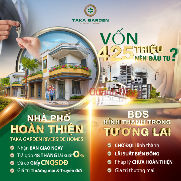 Property Search Vietnam | OneDay | Nhà ở Niêm yết bán, Garden Riverside Homes - Chỉ 425 triệu nhận nhà - Sổ hông từng căn.