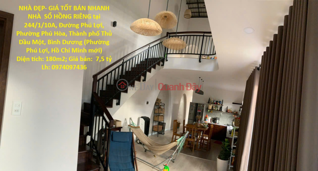 BEAUTIFUL HOUSE - GREAT PRICE, QUICK SALE, HOUSE WITH INDIVIDUAL TITLE DEED in Thu Dau Mot City, Binh Duong Province Sales Listings