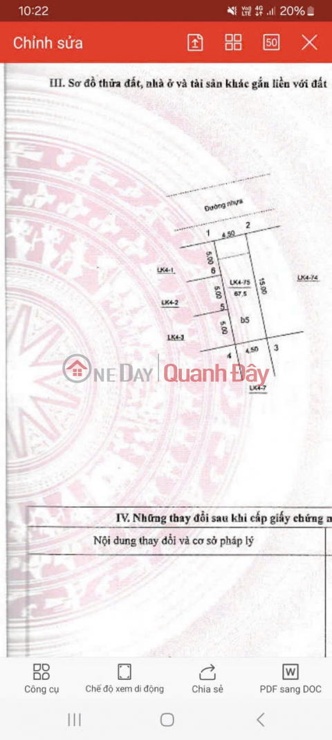 VỊ TRÍ ĐẸP - GIÁ TỐT - Chính Chủ Bán Nhà lk4 KĐT Lộc Ninh phường Chương Mỹ, Hà Nội _0