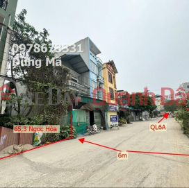 PRICE ONLY 4TY3 TO OWN LOT OF LAND MAIN BUSINESS AXLE NGOC HOA-CHUONG MY-HANOI _0