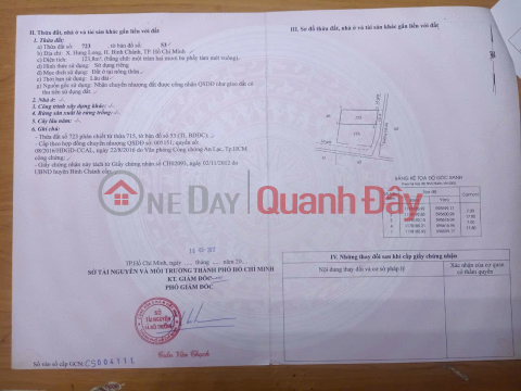 BÁN ĐẤT THỔ CƯ 128,3m2, ngang 7m, xã Hưng Long, Bình Chánh – Cách UBND 500m, giá 2 tỷ _0