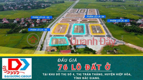 Đấu giá Khu dân cư số 4- TT Thắng- Hiệp Hoà- BG giá F0 _0