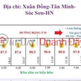 LAND FOR SALE IN A PRIME LOCATION, RIGHT NEXT TO PROVINCIAL ROAD 418, AREA 87.8 SQM, RESIDENTIAL LAND, PRICE SLIGHTLY OVER 2 BILLION VND - PLOT _0