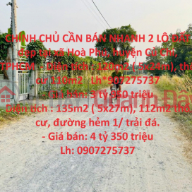 OWNER NEEDS TO QUICKLY SELL 2 BEAUTIFUL LOT OF LAND in Cu Chi district, HCMC _0