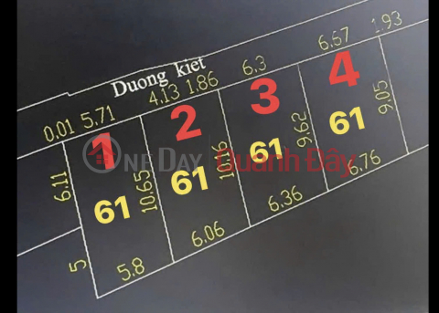 Bán cụm đất kiệt 4 lô liền kề sau lưng mặt tiền 158 Tô Hiệu _0