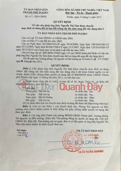 Beautiful Land - Good Price - Owner Needs to Sell a Plot of Land in a Beautiful Location in Bien Ho Commune, Pleiku City, Gia Lai, Vietnam, Sales, đ 900 Million