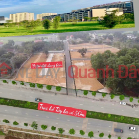 Land for sale by owner divided into 63m2\/lot near National University - FPT near Highway 21 and West Lake - Ba Vi axis for 1.3 billion _0