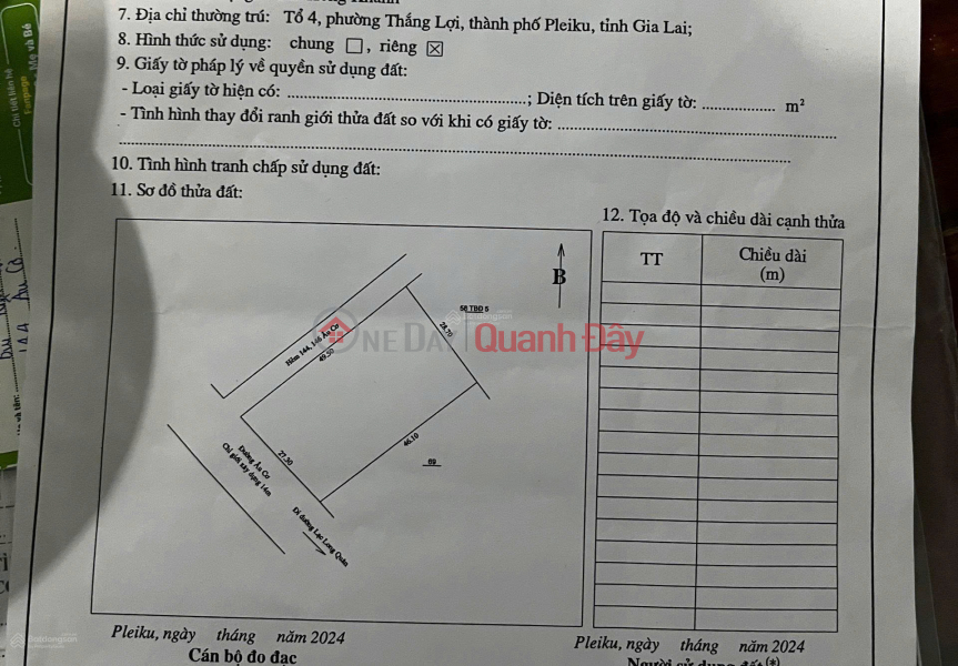 BẤT ĐỘNG SẢN 2 MẶT TIỀN DUY NHẤT NGAY TẠI CHỢ ÂU CƠ SẦM UẤT, PHƯỜNG THẮNG LỢI, PLEIKU, GIA LAI Niêm yết bán