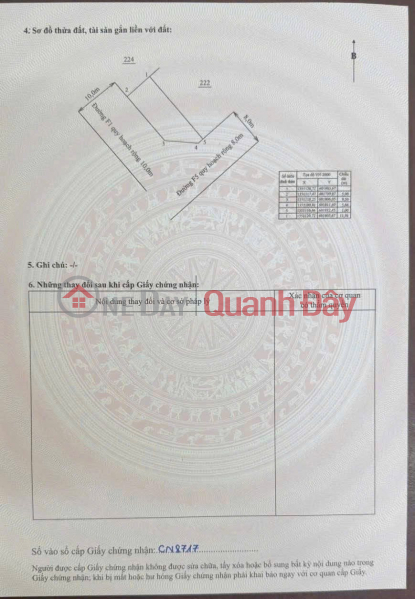 đ 6.15 Billion | FOR SALE: PRIME CORNER PLOT ON F1 ROAD