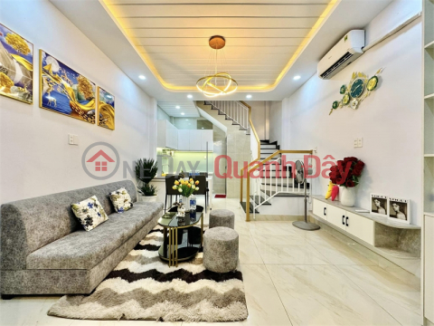 Only 4.15 billion! Beautiful 4-storey house with full furniture, Bui Quang La Social District, Ward 12, Go Vap _0