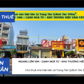 House for rent on Pham Dang Giang Street, Binh Tan District, 270m² - 9m frontage - right next to the market. _0