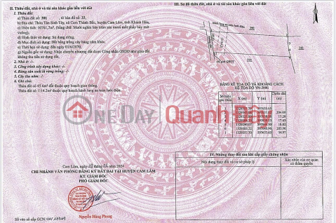 ĐẤT ĐẸP - GIÁ TỐT - Bán Lô Đất Tiềm Năng Đường Số 5, Cam Thành Bắc, Cam Lâm, Khánh Hòa _0