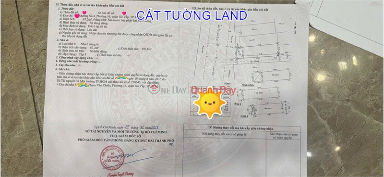 4-storey house for sale (4x15m) Frontage Ward 16, 50m from Pham Van Chieu, Only 9.65 billion Vietnam Sales, đ 9.65 Billion