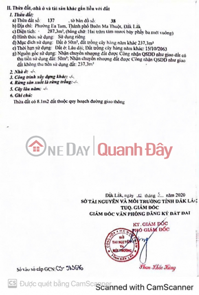 Property Search Vietnam | OneDay | Nhà ở Niêm yết bán | GIÁ TỐT - CHÍNH CHỦ Cần Bán Nhanh Lô Đất Đẹp Vị Trí Tại TP Buôn Ma Thuật, Tỉnh Đăk Lăk