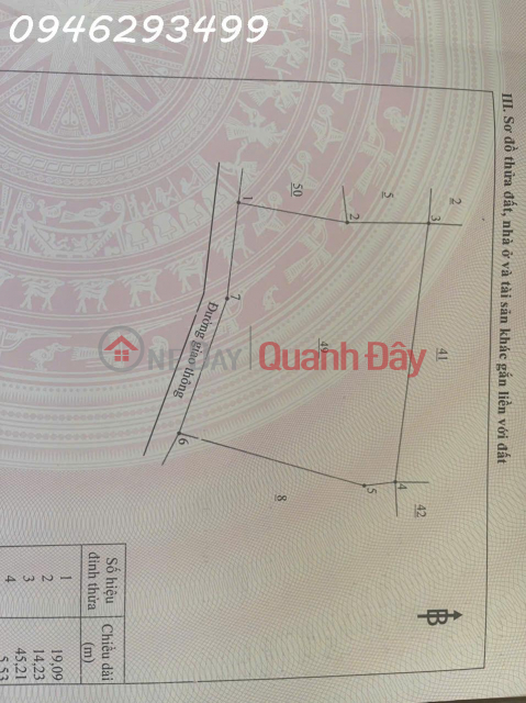 Chính chủ cần bán đất Xã La Ngà, Định Quán, Đồng Nai, sát Hồ Trị An,DT 1.501m2, giá đầu tư _0