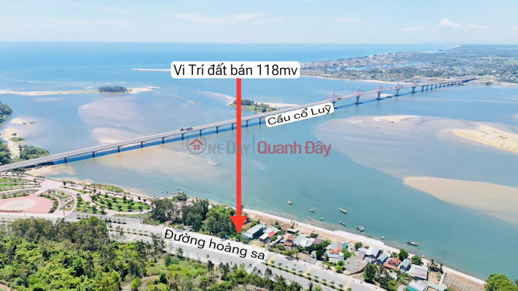 Mặt tiền Mỹ Trà Mỹ Khê đối diện KDL Chùa Minh Đức, 200m2(9m ngang) SHR, giá 2.x tỷ Niêm yết bán