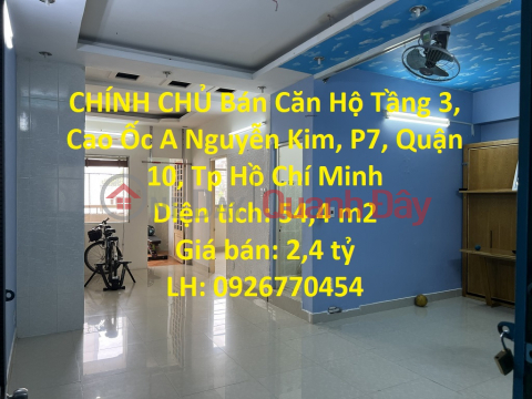 CHÍNH CHỦ Bán Căn Hộ Tầng 3, Cao Ốc A Nguyễn Kim View Công Viên Nội Khu _0