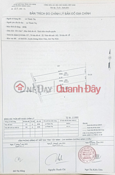 Property Search Vietnam | OneDay | Residential Sales Listings | BEAUTIFUL LAND - GOOD PRICE - For Quick Sale Land Lot Prime Location In Tay Ninh