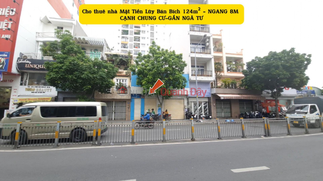 House for rent on Luỹ Bán Bích street, 128m² - 8m frontage - next to apartment building Rental Listings