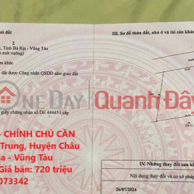 ĐẤT ĐẸP - GIÁ TỐT - CHÍNH CHỦ CẦN BÁN LÔ ĐẤT Xã Bình Trung, Huyện Châu Đức, Tỉnh Bà Rịa - Vũng Tàu _0