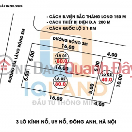 NEW SUPER PRODUCT PLOT F0 AT Uy No Dong Anh - ATTRACTIVE PRICE - MANY AMENITIES NEARBY _0