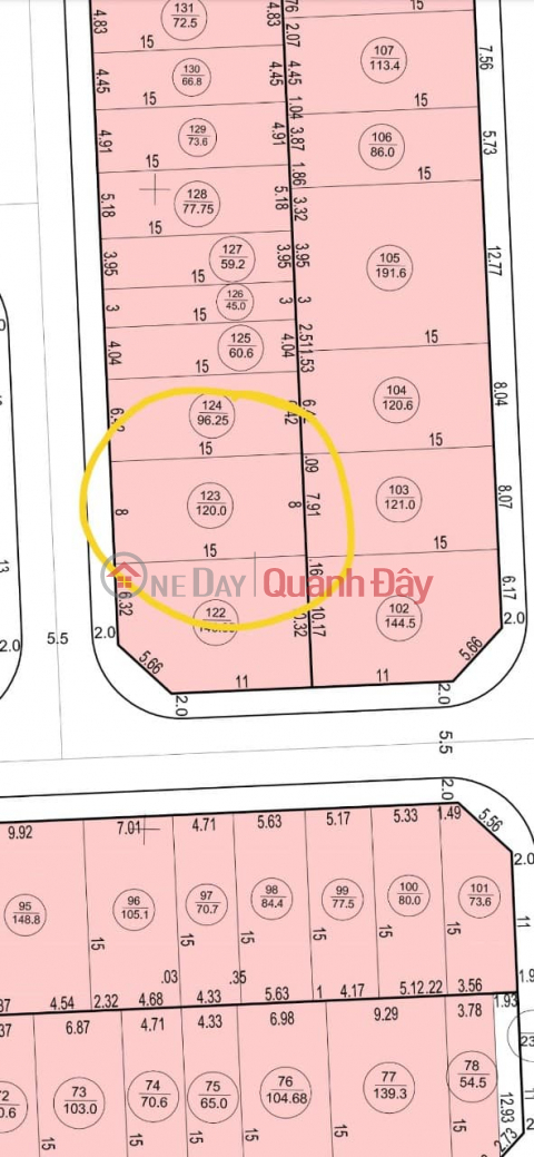 I want to sell a plot of land of 120m2, 3x million\/m2 (small x),square meter=8m, plot number 123 DV Dong Tra, Phu Nghia, Chuong My, Hanoi. _0