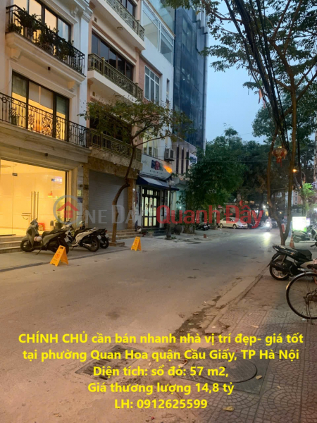 OWNER needs to quickly sell house in good location - good price in Quan Hoa ward, Cau Giay district, Hanoi Sales Listings