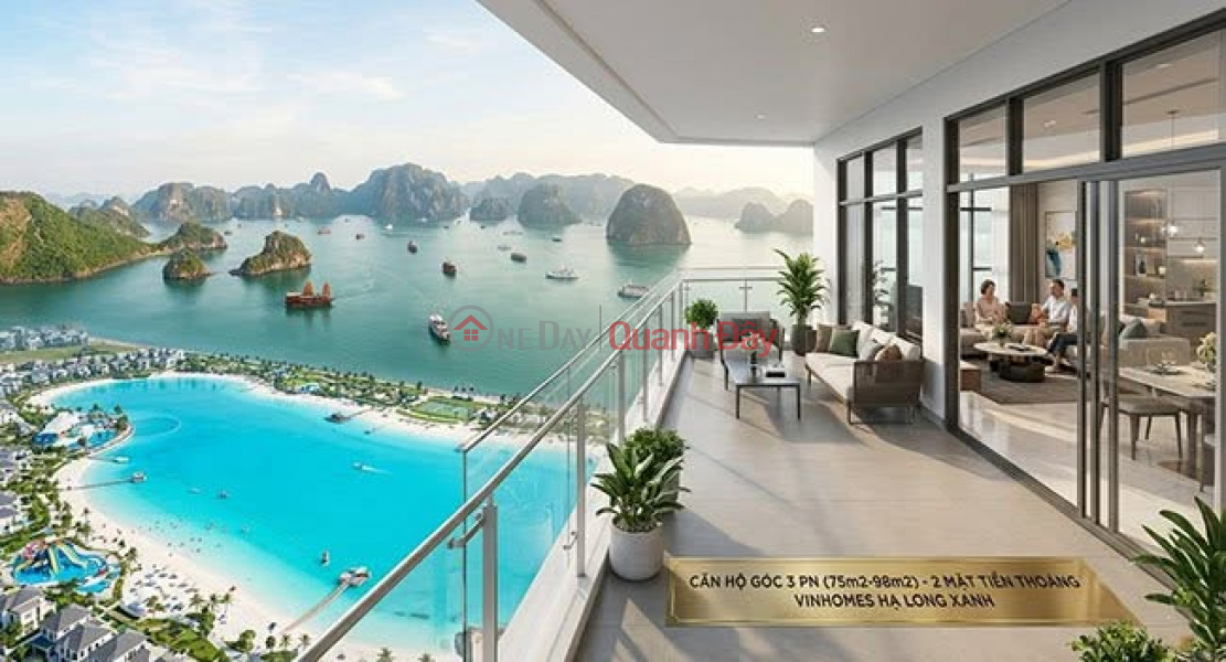 đ 7,5 tỷ, Sở hữu căn góc 2PN (70m2) Tòa G2 tầng cao view sân golf ngắm Vịnh di sản top 7 thế giới.