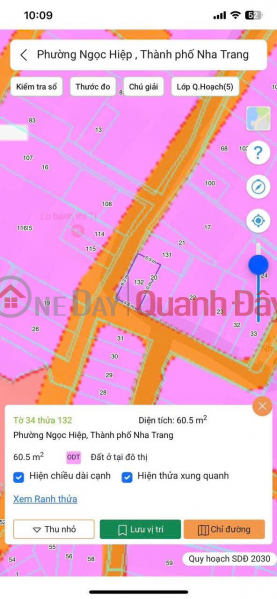 Property Search Vietnam | OneDay | Nhà ở Niêm yết bán Bán đất Lô Góc 2 Mặt Tiền hẻm oto Lương Định Của, Ngọc Hiệp