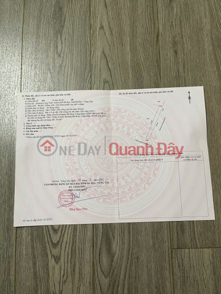 ĐẤT ĐẸP - 2 MẶT TIỀN - Bán GẤP Lô Đất Tiềm Năng Tại Phường Long Toàn, TP Bà Rịa, BRVT Niêm yết bán