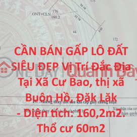 FOR URGENT SALE SUPER NICE LOT OF LAND Prime Location In Cu Bao Commune, Buon Ho Town, Dak Lak _0