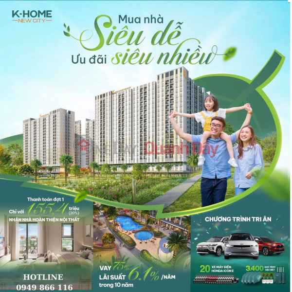 Property Search Vietnam | OneDay | Residential Sales Listings | Green Living Standard Apartment At K-Home New City From 777 Million New City Binh Duong