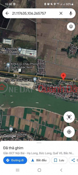 Property Search Vietnam | OneDay | | Niêm yết bán Bán đất mặt Quốc lộ 18 gần Tân Cảng Quế Võ Bắc Ninh