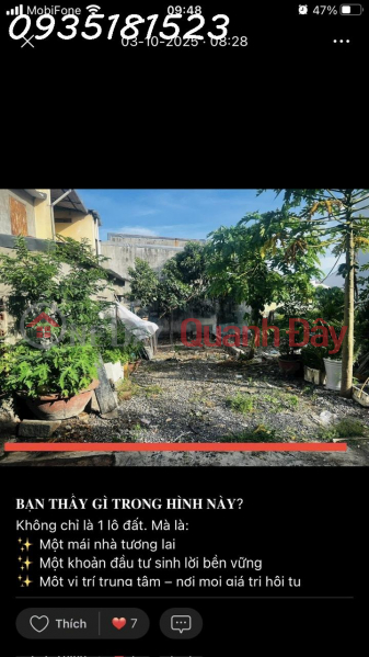 đ 2,05 tỷ | Chính chủ bán đất 53.7m2 giá 2 tỷ 50 triệu gần chợ Đầm Nha Trang, khu Hà Thanh