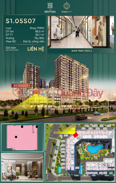 SUPER VIP SHOP ON THE 5TH FLOOR OF THE SENTOSA VINHOMES THANH HOA Sales Listings