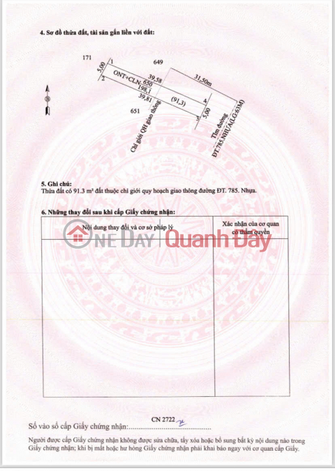 Chính Chủ Bán Lô Đất Mặt Tiền Đường DT785 Ấp Hội Thắng, Xã Tân Hội, Tây Ninh _0