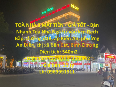 3-FRONT BUILDING - GOOD PRICE - Quick Sale Main Building Prime Location in Ben Cat Town - Binh Duong _0