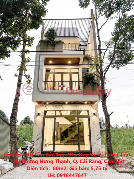 OWNER Needs to Sell Urgently Beautiful House in Central Location in Hung Thanh Ward, Cai Rang District, Can Tho Sales Listings