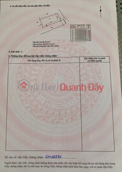 đ 4.9 Billion LOT OF LAND FOR SALE WITH A 4-STOREY HOUSE IN CAR ALLEY LE HONG PHONG—SOUTH NHA TRANG