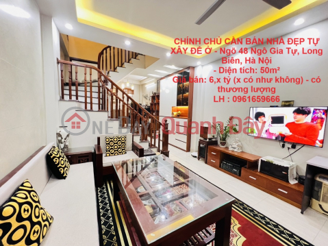 OWNER FOR SALE BEAUTIFUL 50M2 SELF-BUILT HOUSE TO LIVE - Alley 48 Ngo Gia Tu, Long Bien, Hanoi _0