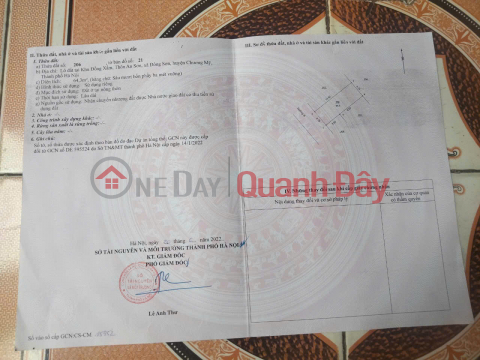 Land in An Son, Dong Son, area 64m2, frontage 4.75m, parking available, 1.5 billion VND, Chuong My District, Hanoi. _0