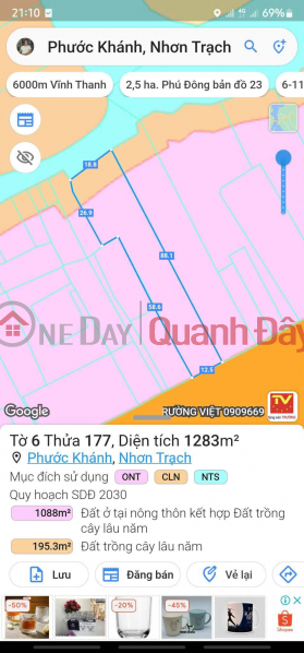 Property Search Vietnam | OneDay | Nhà ở, Niêm yết bán | ĐẤT MẶT TIỀN ĐẸP – GIÁ TỐT – CHÍNH CHỦ CẦN BÁN Tại Xã Phước Khánh, Huyện NHƠN TRẠCH