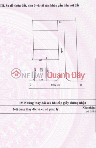 Lot of land 46m2, investment price slightly 1 billion, Tk5, car on land, Ngoc Hoa commune, Chuong My Sales Listings